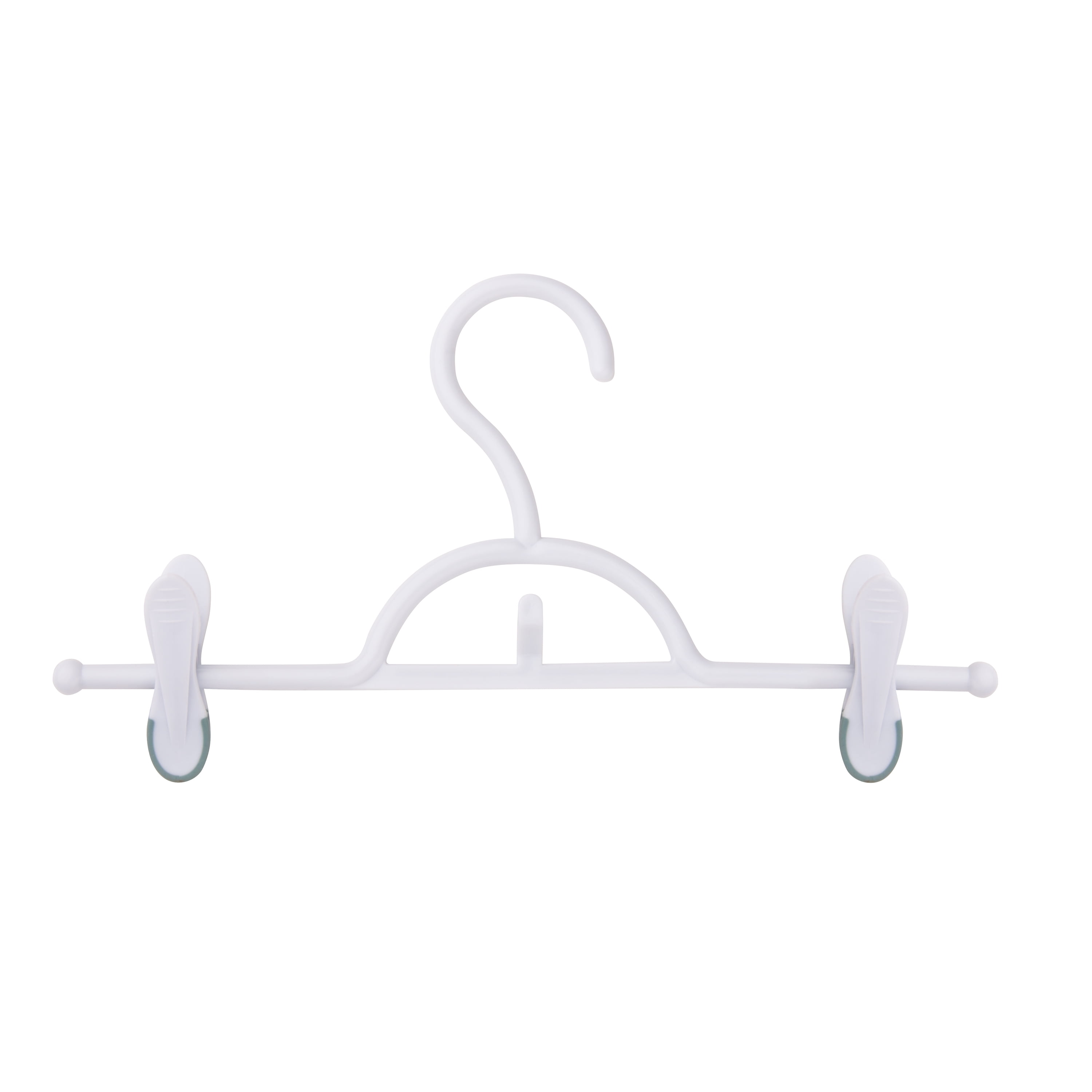 Ideal for Lightweight Garments Honey-Can-Do HNGT01322 Soft Touch Skirt/Pant Hanger with Clips 12-Pack 