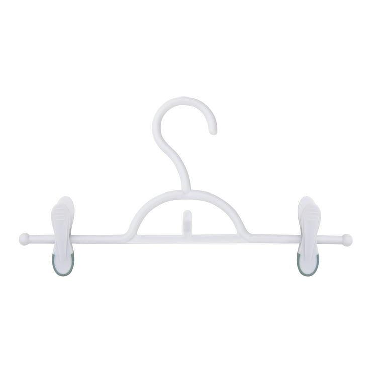 Honey Can Do White Kids Clothes Hangers with Clips, 18ct.