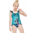 thumbnail image 5 of Apex Legends Lifeline Girls Swimsuit Ruffle One-piece Beachwear Kids Cute Swimwear Summer Bathing Suit 8-10Y（130cm）, 5 of 8