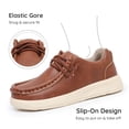 thumbnail image 2 of Apakowa Boys Loafers Slip On Dress Shoes Kids Casual Boat Shoes, 2 of 7