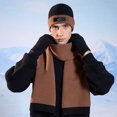thumbnail image 2 of 2 Piece Winter Beanie Hat Scarf Set for Men and Women, Knitted Fleece Lined Hats thermal Long Scarf, 2 of 5