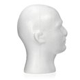 thumbnail image 4 of 11' Male Foam Wig Head Styrofoam, Mannequin Head Hat Glasses Display Holder Model, 4 of 7