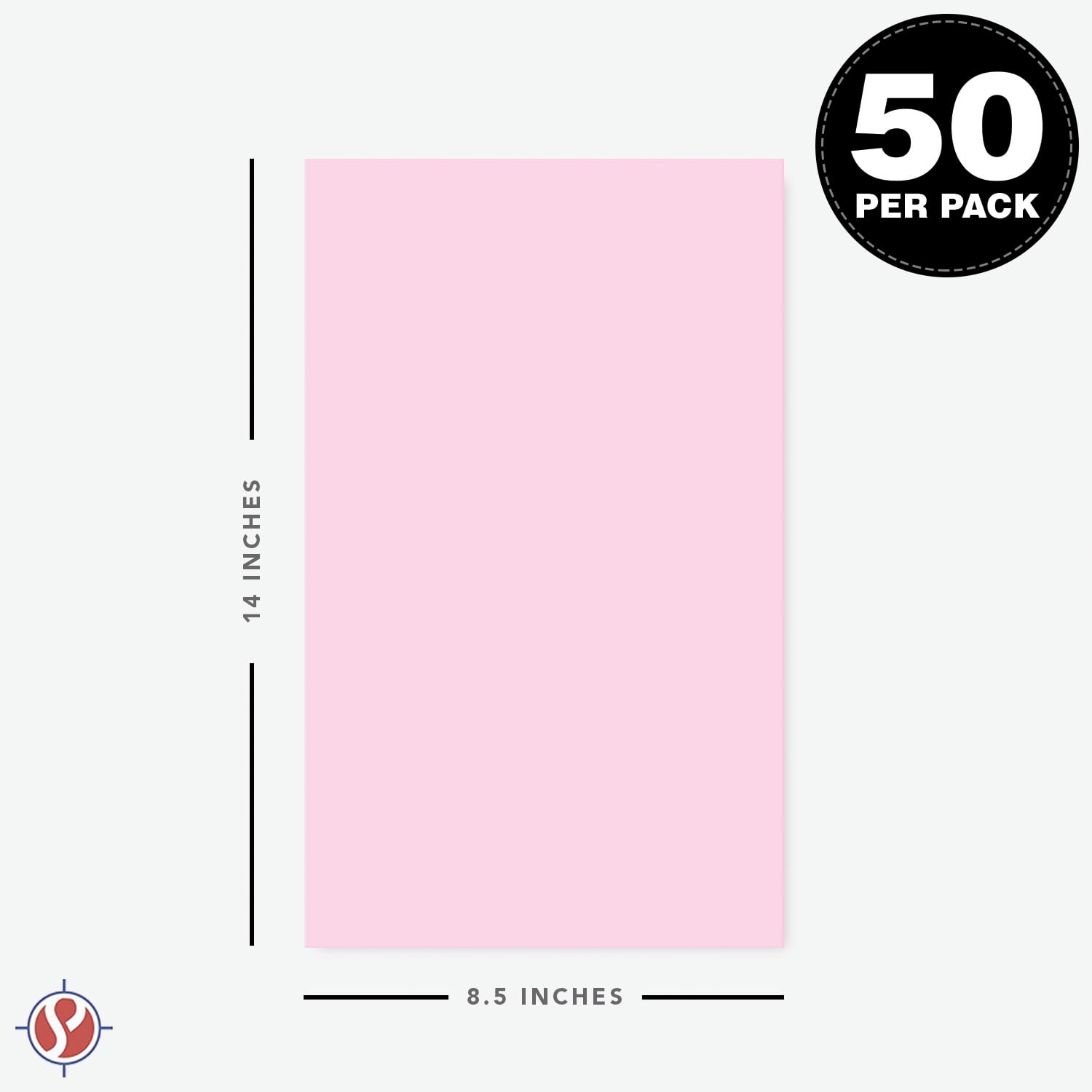 Ultra Fuscia/Hot Pink - Bright Colored Paper 24lb. Size 8.5 x 14 Legal / Menu Size 50 per Pack