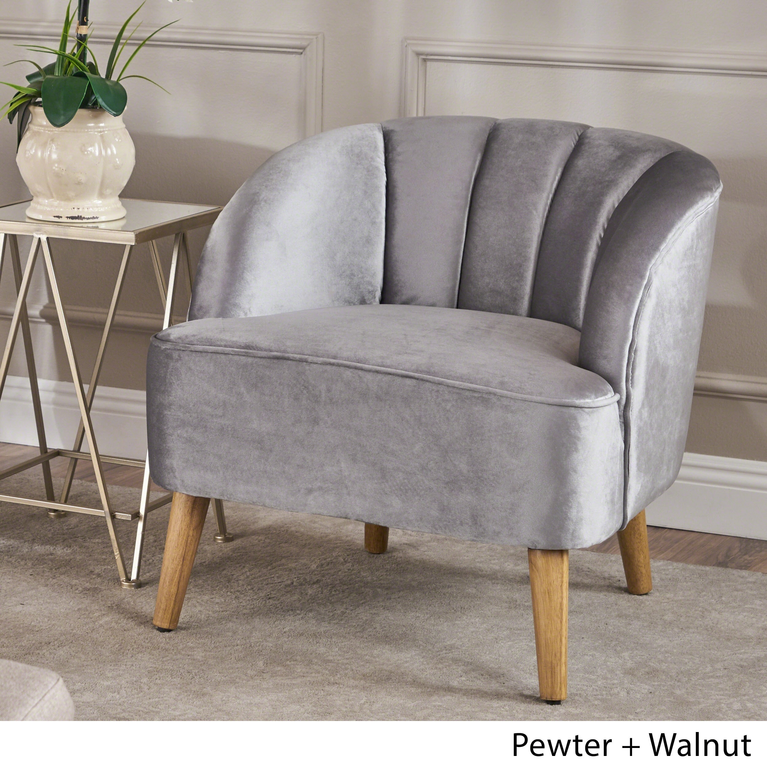 Christopher Knight Home Amaia Modern Velvet Club Chair by