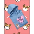 thumbnail image 3 of Corgi My Better Half Hoodie Women -Image by Shutterstock, Female 4X-Large, 3 of 4