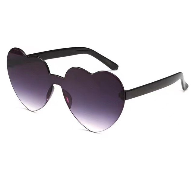 Gafas de sol transparentes de gelatina de color love para hombres y mujeres, gafas de sol con forma de corazón de melocotón, gafas de sol con forma de corazón