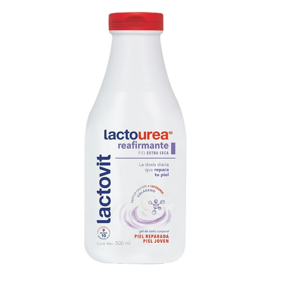 Gel de baño Lactovit Lactourea reafirmante piel reparadora y joven 500 ml
