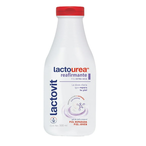 Gel de baño Lactovit Lactourea reafirmante piel reparadora y joven 500 ml