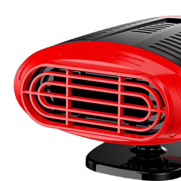 Calentador De Coche Portátil Calentador de coche portátil de doble uso con ventilador de calefacción y descongelación de 12 V (rojo)