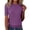 Purple, variant on ManxiVoo Women's Lightweight Top Knit Short Sleeve Crewneck Pullover Soft Layering Thin Sweater L Size Blue