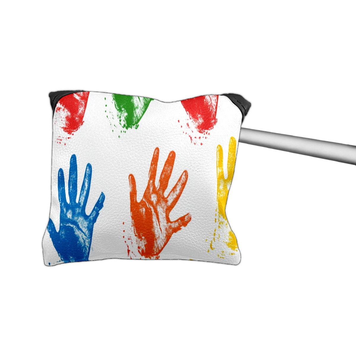 Golf Mallet Putter Cover Premium Leather Waterproof Golf Putter Head Cover with Magnetic Closure Palm Print