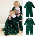 thumbnail image 3 of Conjuntos de pijamas de algodón con volantes para madres y niños, para carnaval, para niños y niñas, para la familia y los hermanos, 3 of 5