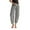 Grey, variant on Plus Size Wide Leg Pants for Women Solid Color Mid Waisted Loose Elastic Pant Ankle Trousers Barrel Beach Pant Slacks Travel Hiking Fall Pants with Pockets