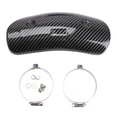 thumbnail image 1 of Kit de protección de tubo intermedio para escape de motocicleta universal con 2 abrazaderas Fibra de carbon, 1 of 9