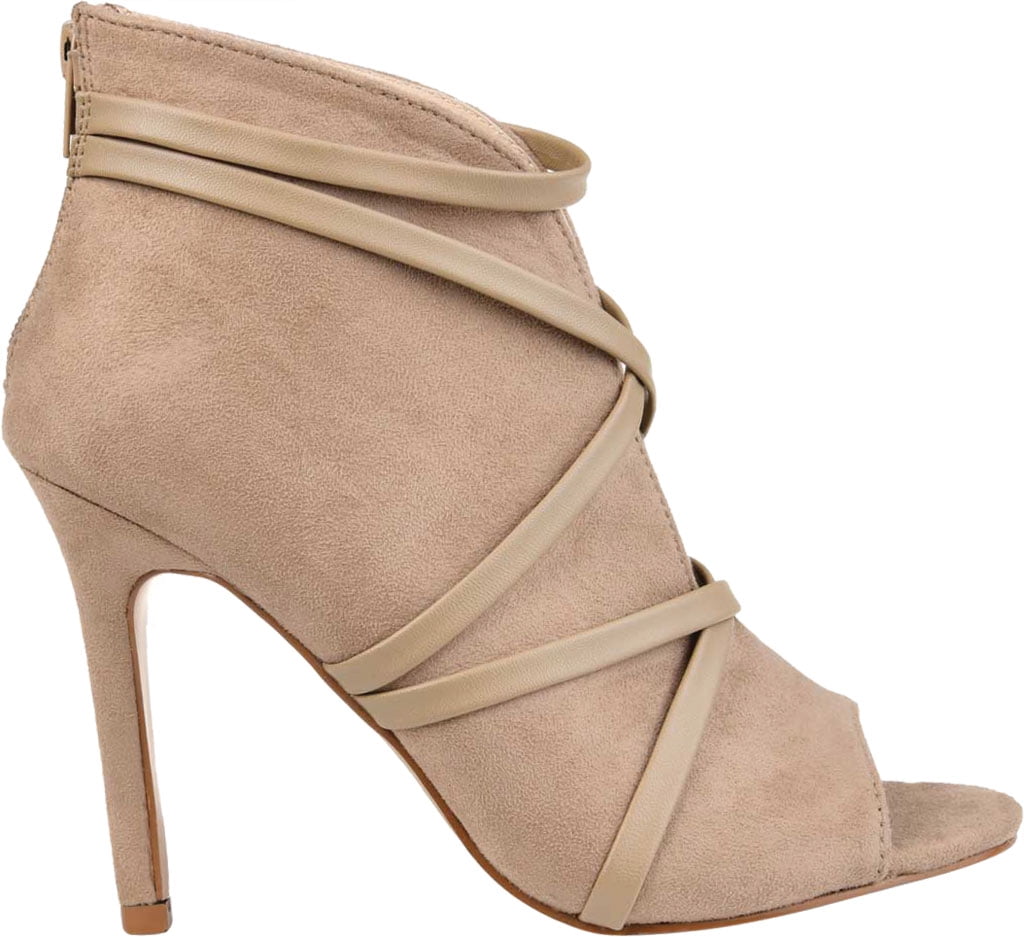 Bootie Taupe Faux Suede 