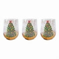 thumbnail image 1 of 3 Piezas de Vaso de Árbol de Navidad, Vasos de Vidrio Transparente Coloridos para Beber con Forma de Árbol de Navidad, de Café Especial para Fiestas Navideñas, 1 of 5