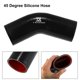 thumbnail image 4 of Manguera de silicona Unique Bargains 57mm 2,24 ID 45 Grado con Abrazaderas Negro Rojo, 4 of 7