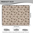 thumbnail image 7 of Binienty Beige Deer Pattern Universal Fit Car Trunk Cargo Liner, Anti-Slip Backing Durable Scratch Resistant Rear Trunk, Stylish Vehicle Interior Accessory for Sedan SUV 29" x 39, 7 of 7