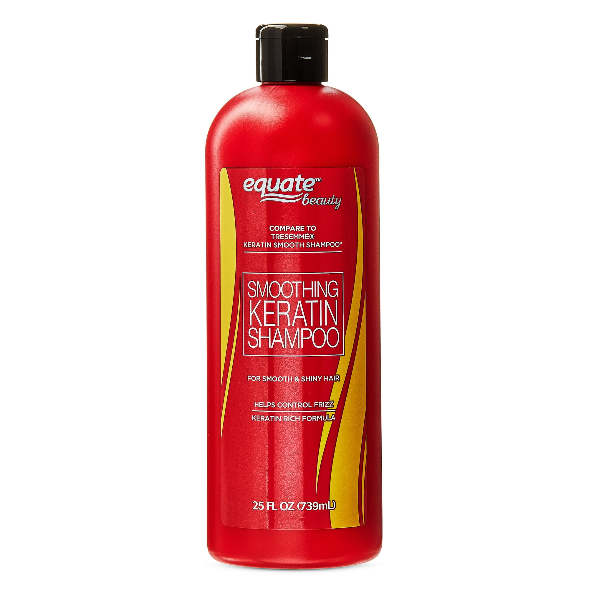 Equate Smoothing Keratin Shampoo for Hair Care to Control Frizz, 25 fl oz, Compare to Tresemme® Keratin Smooth Shampoo