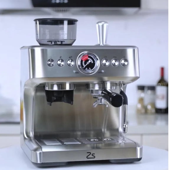Espresso Machine Professional 20 Bar with Built In Grinder 30 Grind Settings Milk Frother PID Temp Control 2.8L Tank for Latte Cappuccino