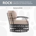 thumbnail image 3 of ASJMR L-Shaped Patio Furniture 10-seat Aluminum Outdoor Conversation Set with Swivel Rocking Chairs and Footstools,Sand, 3 of 8