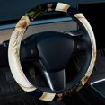 thumbnail image 2 of Swan 14.5 Inch Printing PVC Leather Car Wheel Cover, Steering Wheel Cover, Auto Accessories, 2 of 6