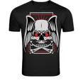 thumbnail image 1 of Winged Skeleton Crossbones Dark Gothic Bone Design Unisex T-Shirt Z4949, S-5XL, 1 of 4
