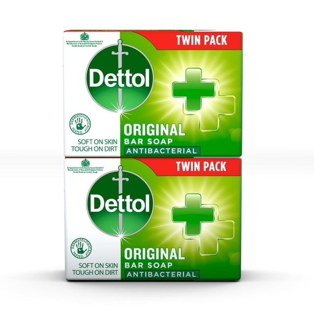 Soap Dettol, antibacteriano, original, 100 g, paquete doble