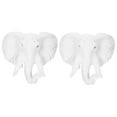 thumbnail image 4 of 2 Count Animal Pendant Wall Amounted Decorative Deer Head White, 4 of 8
