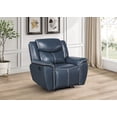 thumbnail image 2 of Sloane Upholstered Padded Arm Recliner Chair Blue, 2 of 9