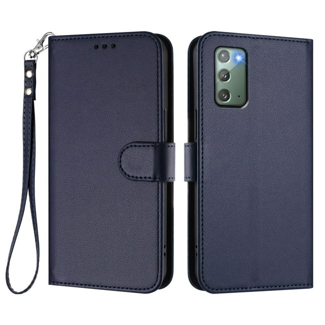 GANGXUN Wallet Case for Samsung Galaxy Note 20 – Magnetic Closure, RFID Blocking, Wrist Strap, Wireless Charging Compatible