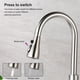 thumbnail image 4 of Grifo de cocina 304 Acero inoxidable Rotación de 360 ​​grados Rotación de agua Pulverizador reemplazable DIY Baño Montado Aerosol Accesorio Accesorio Cepillado Inevent HA012043-01, 4 of 7