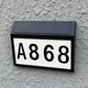 thumbnail image 4 of Lámpara Señal de dirección LED Iluminación de puerta de jardín Luz de placa de número de casa impermeable solar Ndcxsfigh  Para estrenar, 4 of 9