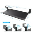 thumbnail image 3 of MAX SMART Clamp Under Desk Adjustable Height Keyboard Tray (Black), 3 of 7