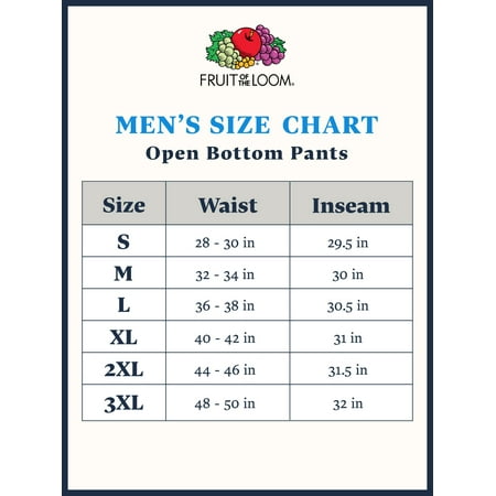 fruit of the loom men's and big men's fleece open bottom sweatpant with pockets