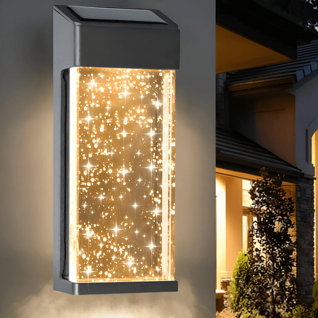 Lámpara De Pared Moderna Para Exterior Interior Decorativas Xtellar amarillo