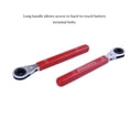 thumbnail image 4 of Riwesomey Red Simplifique el mantenimiento de la batería Llave de batería de terminal lateral Llave de batería de terminal lateral Llave de Herramientas y ferretería rojo 3/8, 4 of 6