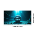 thumbnail image 3 of Beach Themed Sunset Backdrop Banner with Sandcastle and Volleyball Scene Party Decors for Outdoor Parties Summer Gatherings Beach Events and Photo Props, 3 of 7
