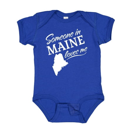 

Inktastic Someone in Maine Loves Me Gift Baby Boy or Baby Girl Bodysuit