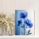 thumbnail image 2 of Qisvanset 12x16 Inch Romans Floral Bible Canvas Wall Art, Blue Tone Scripture Art Dorm Room Faith Gift, 2 of 8