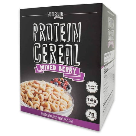 Protein Cereal, Low Carb Cereal, High Protein Cereal, 15g Protein, 4g Net Carbs, High Performance Cereal, 5 Individual Macro-Controlled Packages (Mixed Berry), 3 Boxes