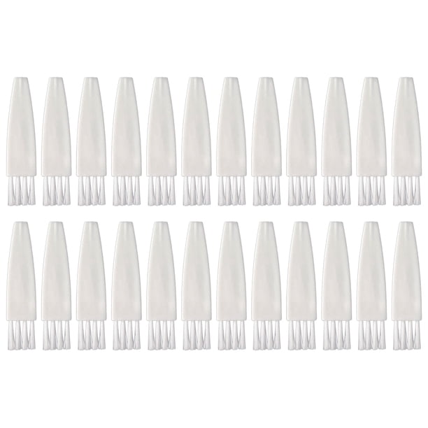 100 cepillos de limpieza pequeños, multifuncionales, de plástico, para teclados de pintura (blancos).