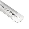 thumbnail image 4 of Uxcell Straight Ruler 24 Inch Metric Measuring Rulers 0.03''  Thickness  Stainless Steel  Silver Tone 1pcs, 4 of 5