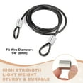 thumbnail image 4 of Uxcell Wire Rope Stop Sleeve, 304 Stainless Steel Cable Wire Rope Crimping Loops for Various Applications 1/4"(6mm), 4 of 7