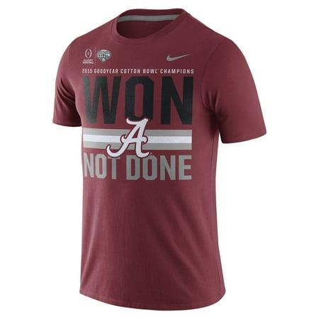 Alabama Crimson Tide Nike College Football Playoff 2015 Cotton Bowl Champions Locker Room T-Shirt - (Best College Football Locker Room)