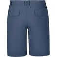 thumbnail image 3 of Tyhengta Mens Hiking Cargo Shorts Quick-Dry Outdoor Golf Short Fishing Short for Men with Multipocket Darkblue M, 3 of 7