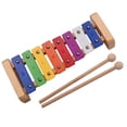 thumbnail image 1 of Colorful Wood Pine Xylophone 8-Note  C Key Percussion Toddle Kid Musical Toy, 1 of 5