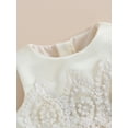 thumbnail image 5 of Cenuakty Toddler Baby Girl Princess Dress Summer Sleeveless Pearl Lace Party Dress Tutu Gown, 5 of 9