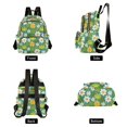 thumbnail image 2 of JIALIOU Mini Backpack Purse for Women Quilted Casual Daypack Small Travel Shoulder Bag, Cute Frog Leaf Flower, 2 of 7