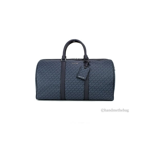 Michael Kors Harrison Admiral Signature PVC Duffle Travel Weekend Luggage Bag